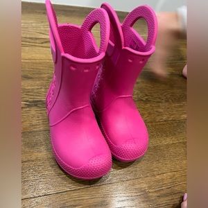 Toddler girl size 10 Crocs